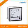 Indicateur de panneau voltmètre AC analogique (96 * 96mm) CE Analogique 72 Compteur de panneau Courant alternatif 20 / 5A